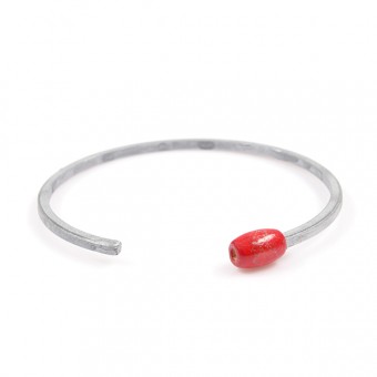 Bratara Emporium Matchstick silver red