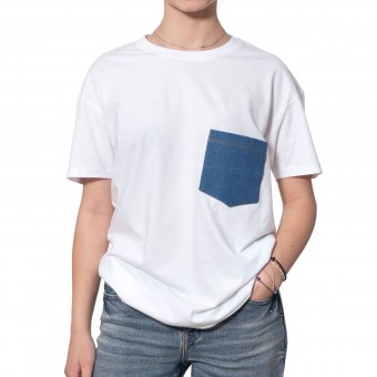 Tricou Imperial Jeans white 