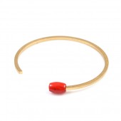Bratara Emporium Matchstick gold red