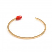 Bratara Emporium Matchstick gold red