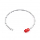 Bratara Emporium Matchstick silver red