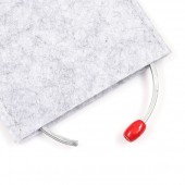Bratara Emporium Matchstick silver red