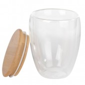 Pahar Bamboo Art cu capac din bambus